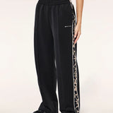 P.E NATION - Man Down Track Pant - Black / Leopard