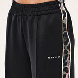 P.E NATION - Man Down Track Pant - Black / Leopard