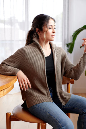 MAXTED - Zadie Knit Cardigan - Seed