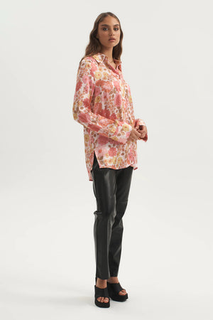 Ownley - Merry Relaxed Shirt - Pink Floral