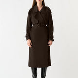 ESMAEE - Metro Trench Coat - Chocolate