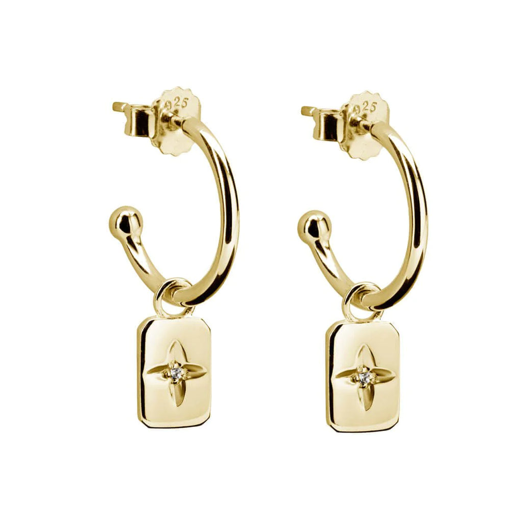 MURKANI - Rectangle Earrings - Gold