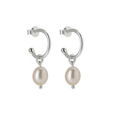MURKANI - Petites - Hoop with Pearl Drop | Silver