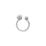 MURKANI - Riviera Double Pearl Ring | Silver