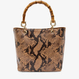 ARLINGTON MILNE - Maya Tote - Caramel Python