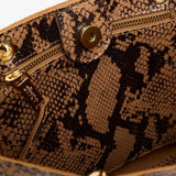 ARLINGTON MILNE - Maya Tote - Caramel Python