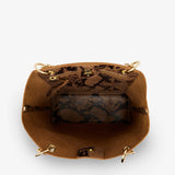 ARLINGTON MILNE - Maya Tote - Caramel Python