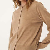 ROWIE - Maeve Merino Spring Cardigan - Fawn Marle