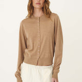 ROWIE - Maeve Merino Spring Cardigan - Fawn Marle