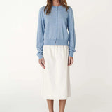 ROWIE - Maeve Merino Spring Cardigan - Sky Marle
