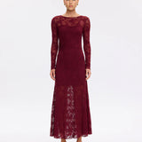 KIVARI - Marie Lace Maxi Dress - Plum