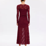 KIVARI - Marie Lace Maxi Dress - Plum