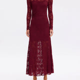 KIVARI - Marie Lace Maxi Dress - Plum