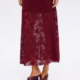 KIVARI - Marie Lace Maxi Dress - Plum