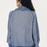 ROWIE - Markus Zip Knit Cardigan - Colbalt Creme