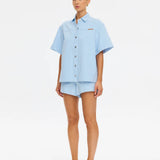 KIVARI - Marla Denim Shirt - Sky