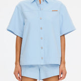 KIVARI - Marla Denim Shirt - Sky