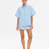 KIVARI - Marla Denim Shirt - Sky