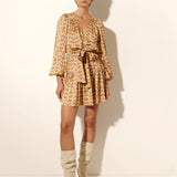 KIVARI - Mia Tie Front Mini Dress