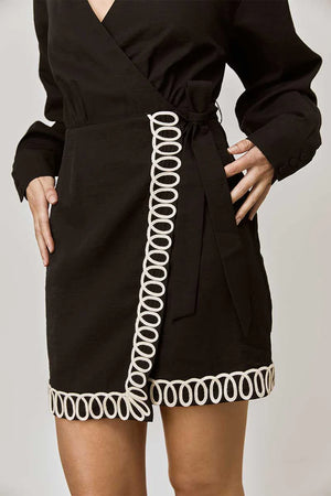 MON RENN - Sentiment Mini Dress - Black