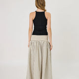 REMAIN - Lainey Skirt - Ivory Check