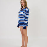 REMAIN - Ivy Polo - Cobalt Stripe