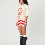 REMAIN - Leopard Tee - Ivory