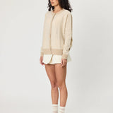 REMAIN - Tali Cardigan - Latte Stripe