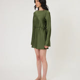 REMAIN - Phoenix Mini Dress - Seaweed