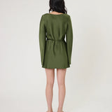 REMAIN - Phoenix Mini Dress - Seaweed