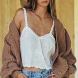 SPELL - Mulberry Knit Cardigan - Toasted Almond