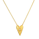 SATYA - Infinitely Loved Heart Necklace | Gold