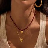 SATYA - Infinitely Loved Heart Necklace | Gold