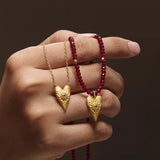 SATYA - Infinitely Loved Heart Necklace | Gold