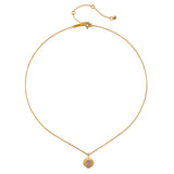 SATYA - Journey To Love Moonstone Lotus Heart Necklace | Gold