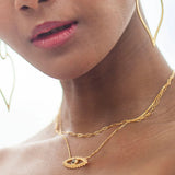 SATYA - Keeper Of Positivity Eye Necklace | Gold