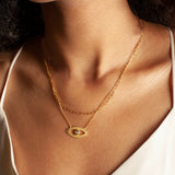 SATYA - Keeper Of Positivity Eye Necklace | Gold
