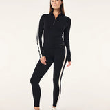 P.E NATION - Nightfall Quarter Zip L/S - Black / Cloud