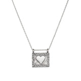 SATYA - Heart Centered Silver Necklace