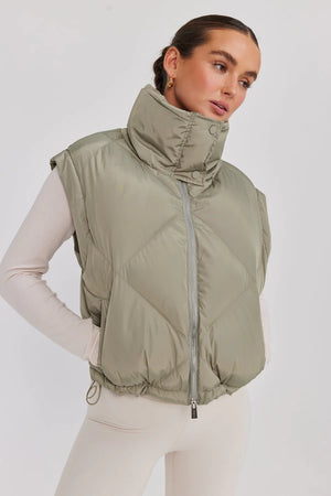 Toast Society - Neptune Puffer Jacket/Vest - Olive