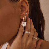MURKANI - Connected - Night Sky Hoop Earrings | Silver