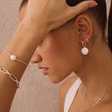 MURKANI - Connected - Night Sky Hoop Earrings | Silver