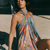 SPELL - Oceana Travel Scarf - Sea Blue