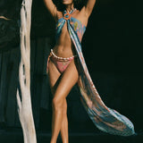 SPELL - Oceana Travel Scarf - Sea Blue