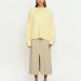 KIVARI - Odette Crew Neck Jumper - Butter