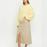 KIVARI - Odette Crew Neck Jumper - Butter