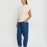 KIVARI - Olesia Knit Vest - Cream