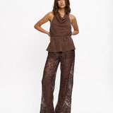 KIVARI - Arabella Pant - Chocolate