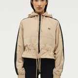 P.E NATION - Cropped Man Down Jacket - Sesame