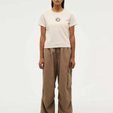 P.E NATION - Sportive Short Sleeve Tee - Washed Whisper White